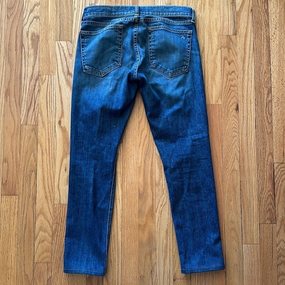 Rag & Bone sz 26 Dre Jean in Amelie wash rise 8” inseam 27” great pre owned cond - Picture 3 of 5